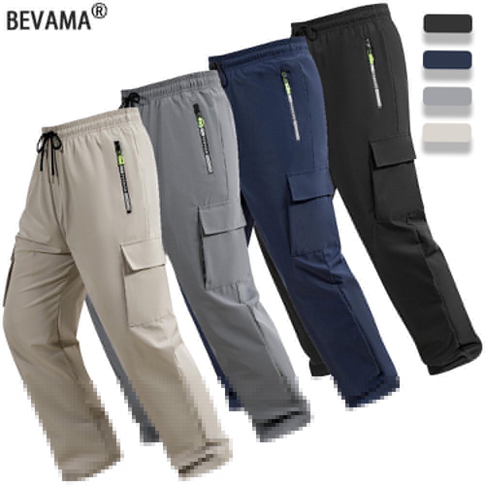 Street Fashion Art - Spring Autumn Men's Cargo Pants Solid
