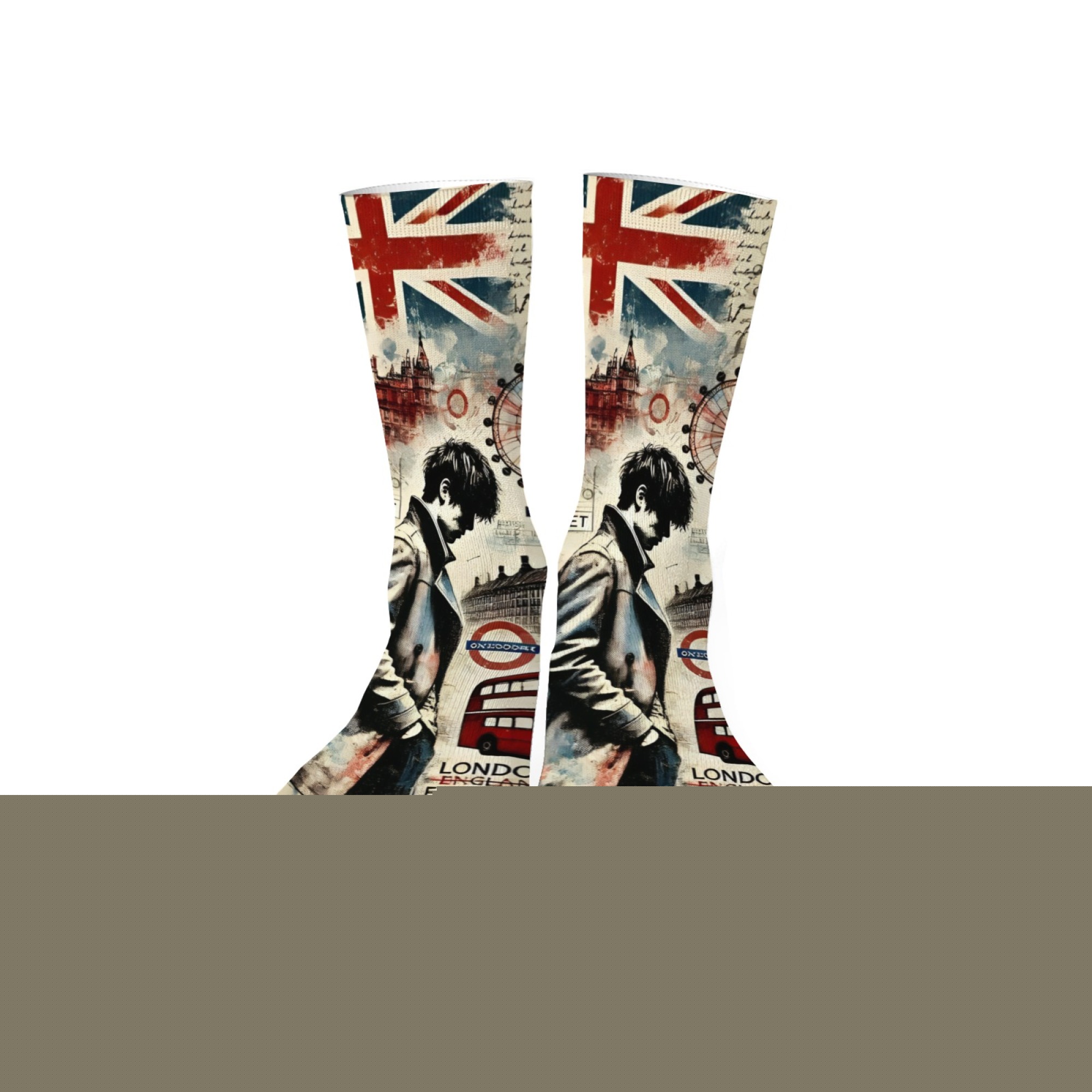 Street Fashion London - London Melancholic Boy Print Men Mid-calf