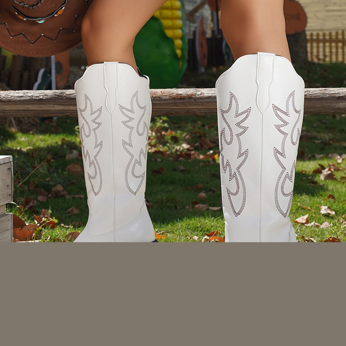 Street Fashion Vintage - Mid-calf Western Women Boots Autumn Winter