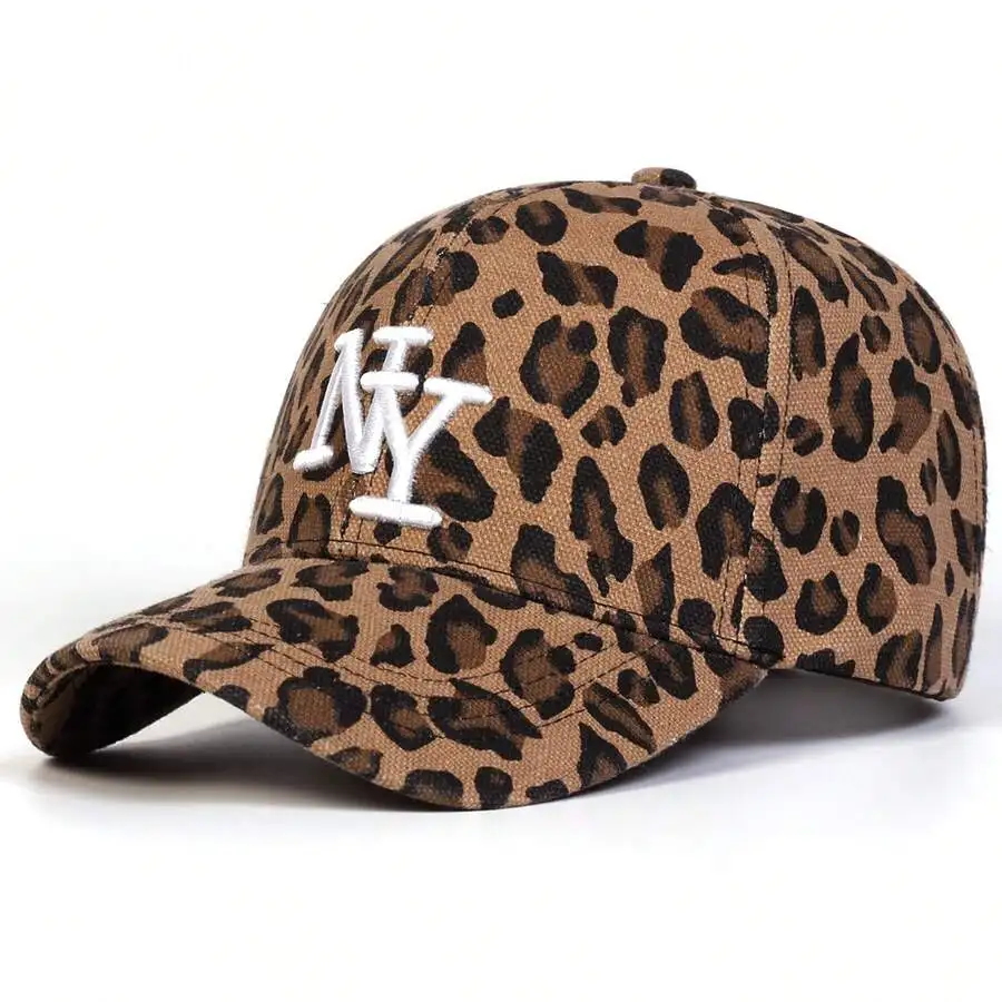 1pc Women's NY Leopard Letter  – обзор и цена Street Fashion Model