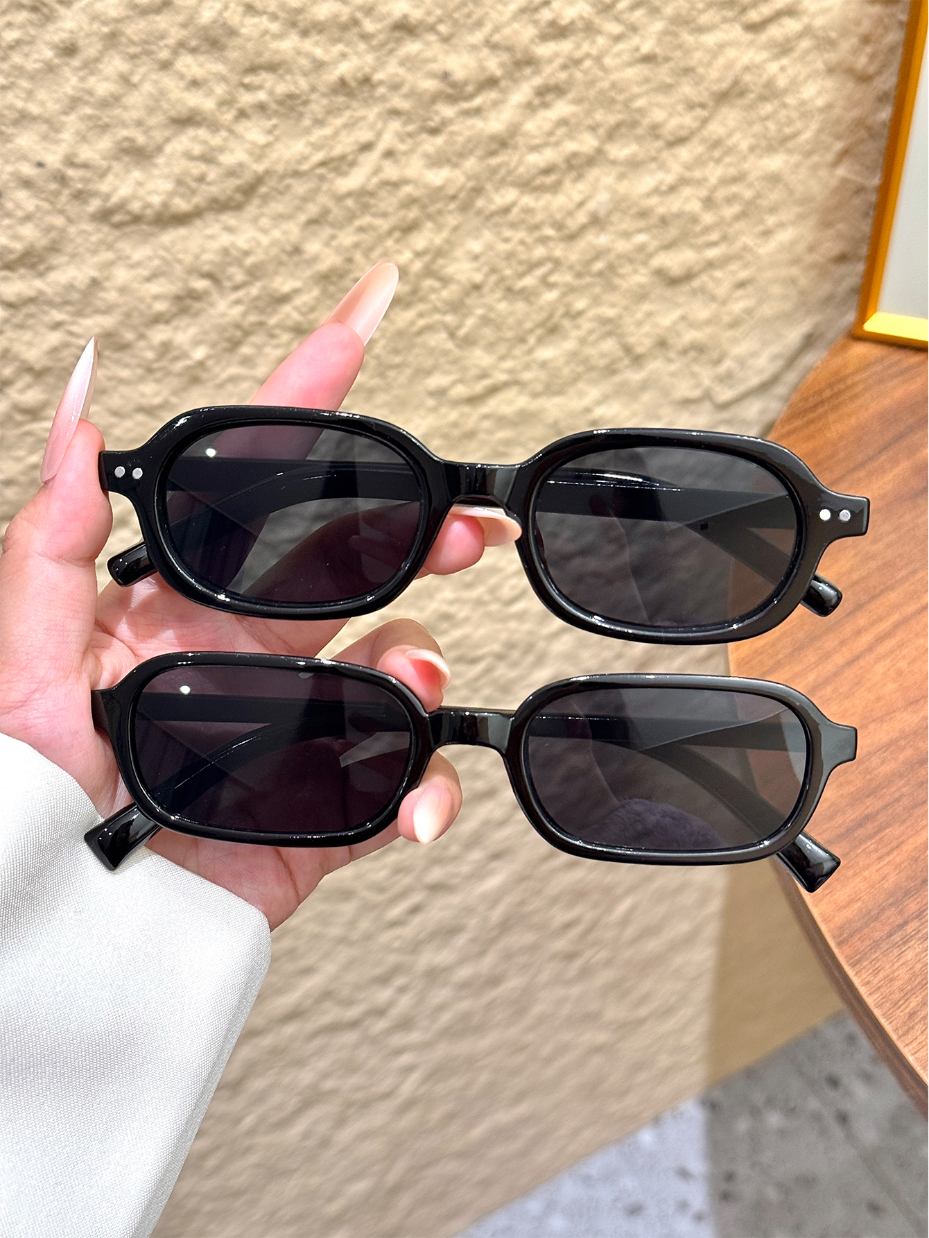 2Pcs Retro Square & Oval Frame – обзор и цена Parade Fashion Street