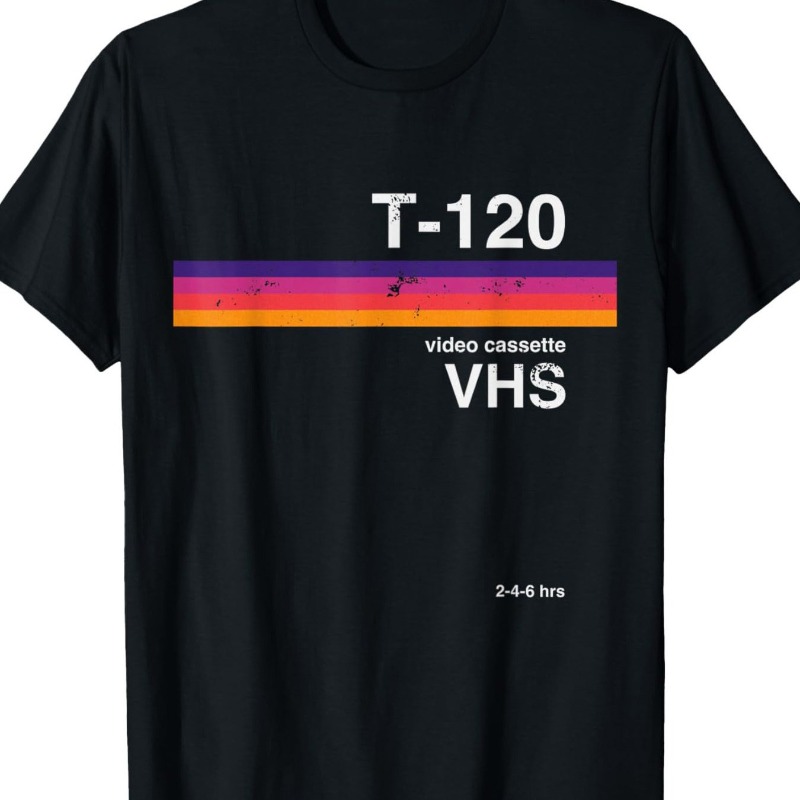 Retro VHS Video Pattern T-shir – обзор и цена Street Fashion Videos