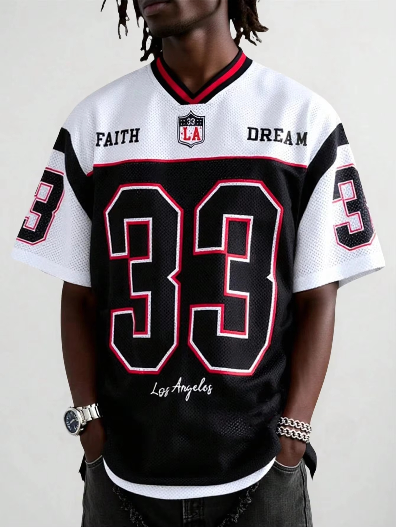 2026 Jersey Men T-Shirt Wide V – обзор и цена Street Fashion Los Angeles