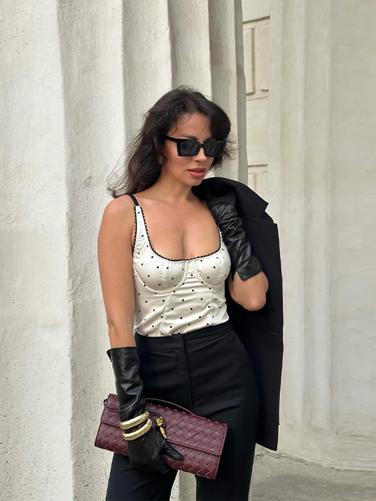 Chic New Strap Sleeveless Dot  – обзор и цена Street Fashion Winter 2026
