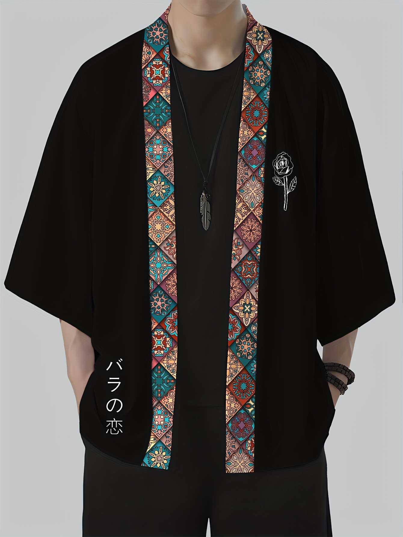 2026 Summer Men's Kimono 3D Pr – обзор и цена Street Fashion Designer