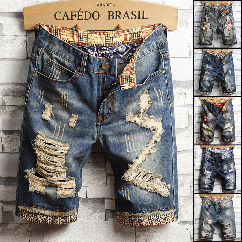 Ripped Hip-hop Denim Shorts Me – обзор и цена Street Fashion Art