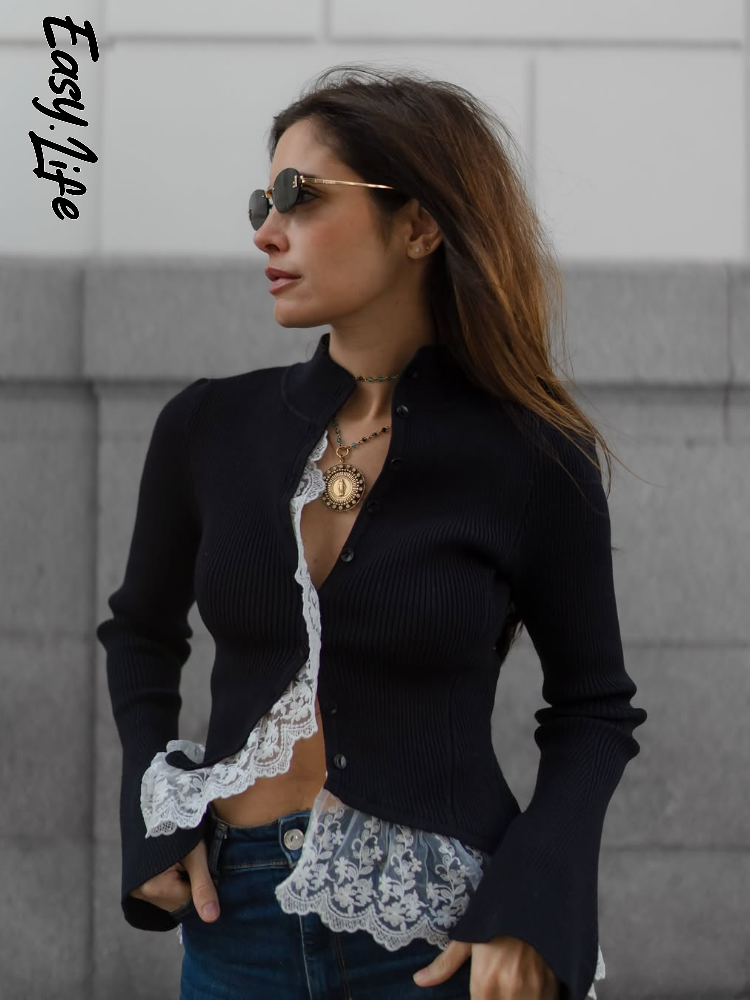 Women Lace Solid Stand Neck Bu – обзор и цена Street Fashion Winter 2026