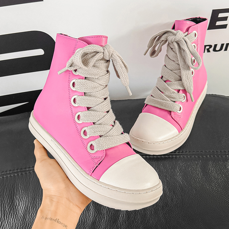 Original Pink Men High-top Sne – обзор и цена Street Fashion Designer
