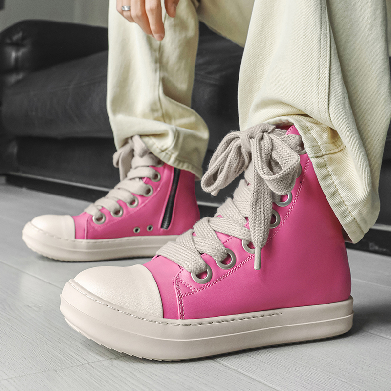 Original Pink Men High-top Sne – обзор и цена Street Fashion Designer