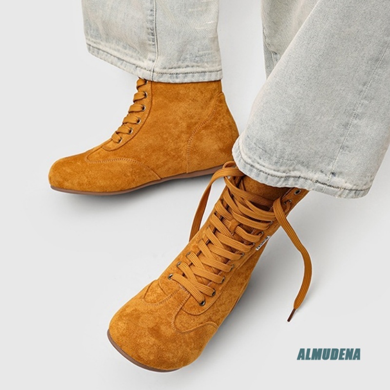 Men's Suede Mid-Calf Lace-Up B – обзор и цена Street Fashion Winter 2026