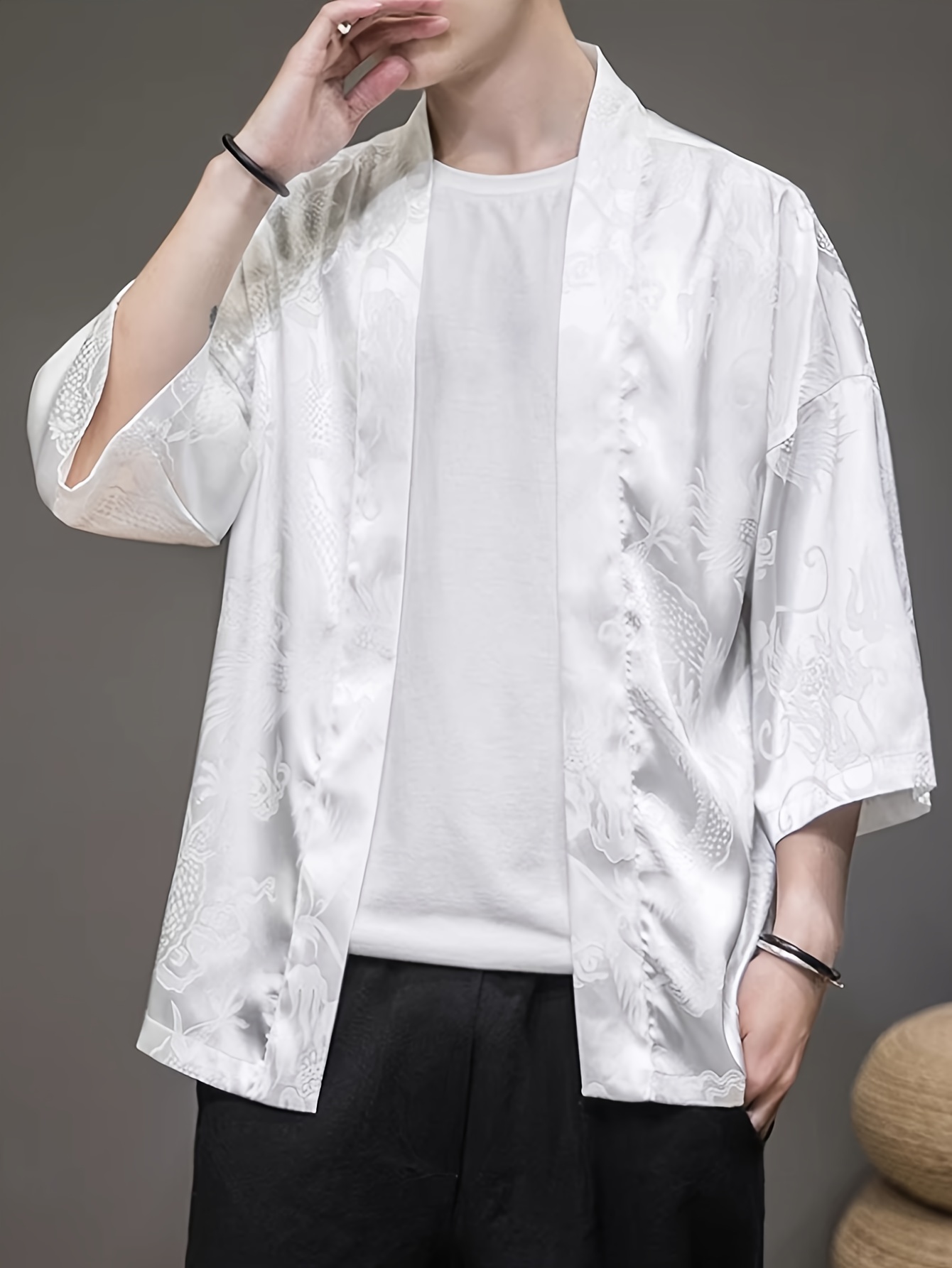 2026 Summer Men's Kimono 3D Pr – обзор и цена Street Fashion Designer