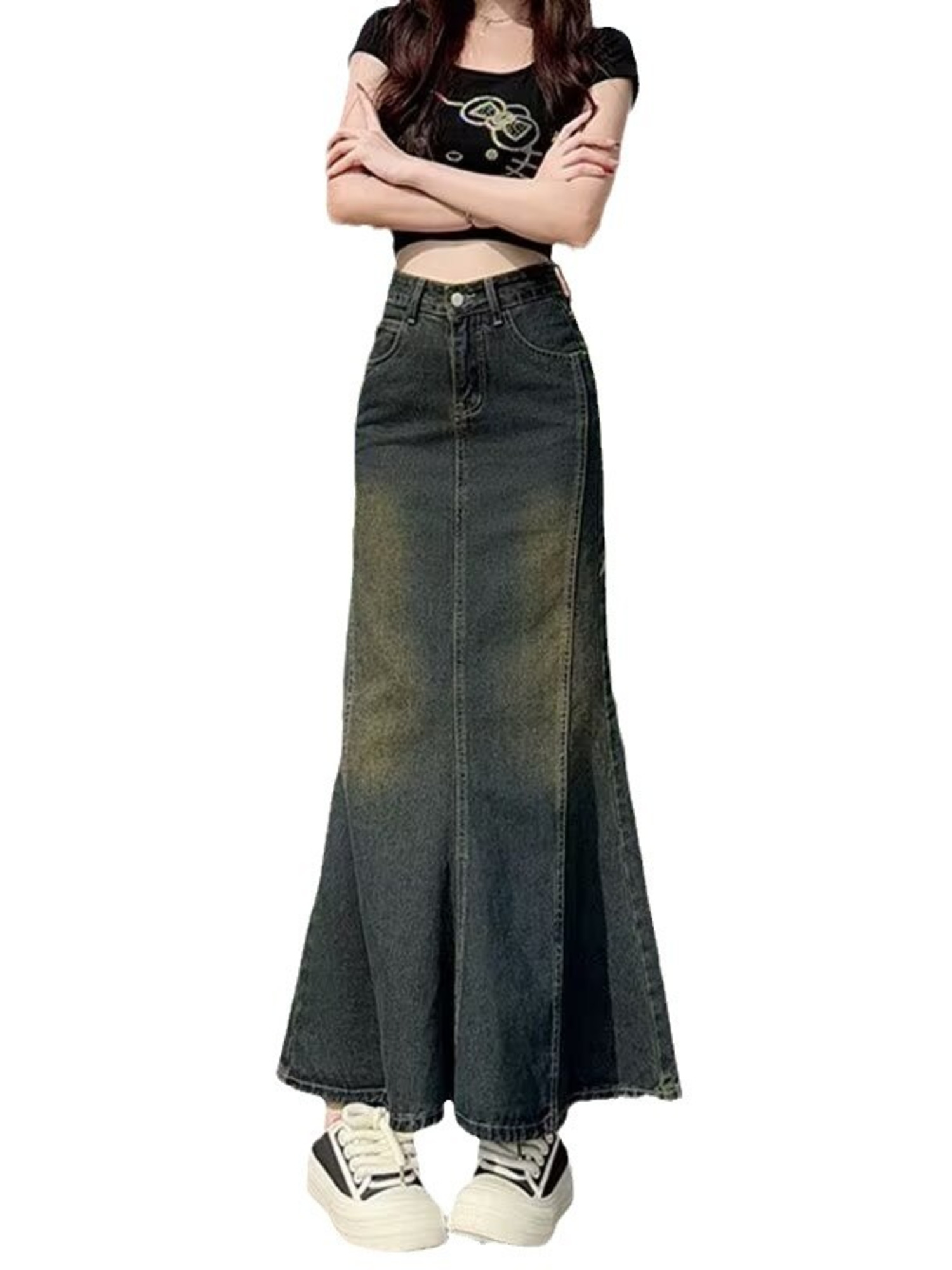 Women's Vintage Washed Denim M – обзор и цена Street Fashion Vintage