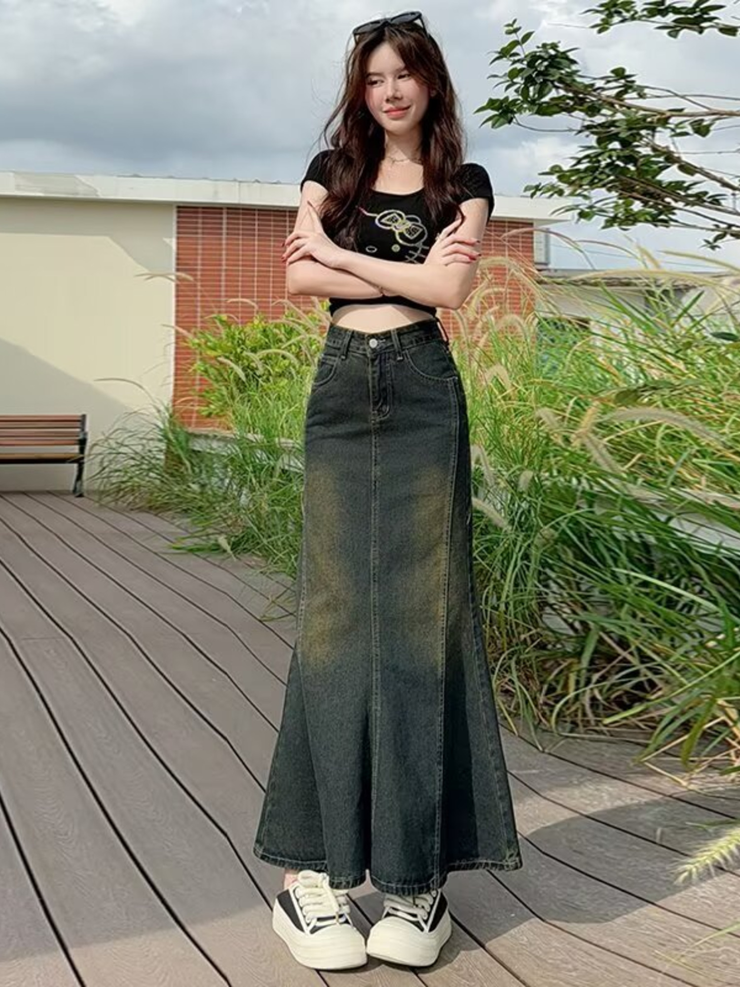Women's Vintage Washed Denim M – обзор и цена Street Fashion Vintage