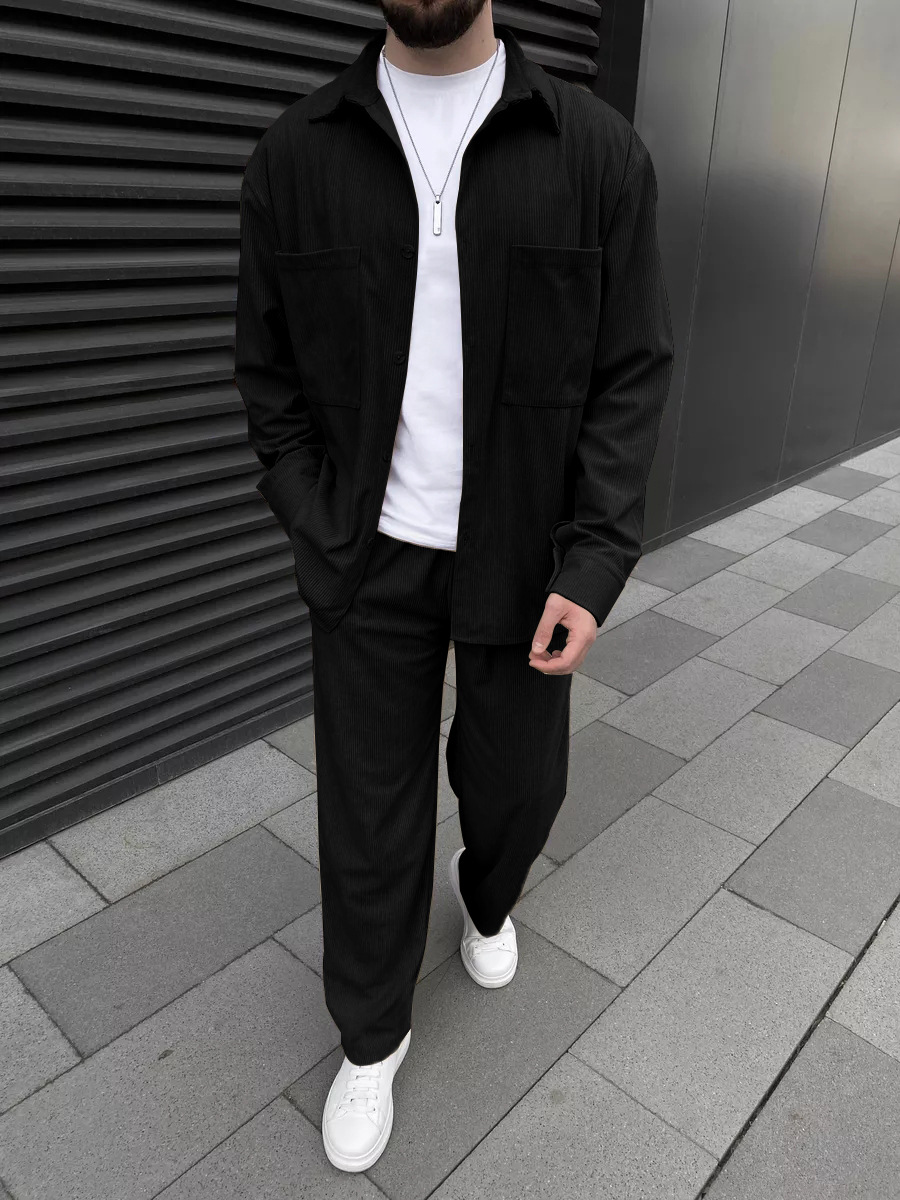Men's corduroy two-piece outfi – обзор и цена Street Fashion Us