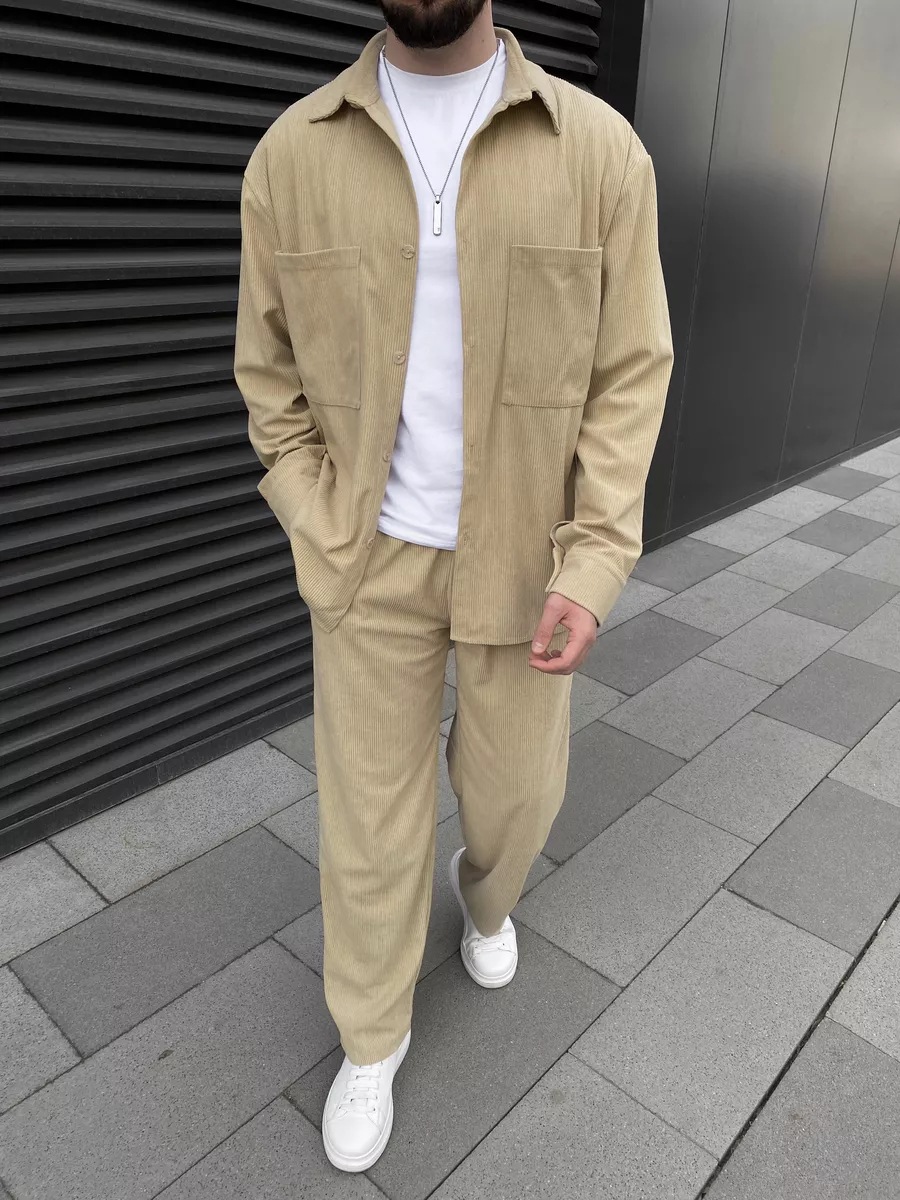 Men's corduroy two-piece outfi – обзор и цена Street Fashion Us