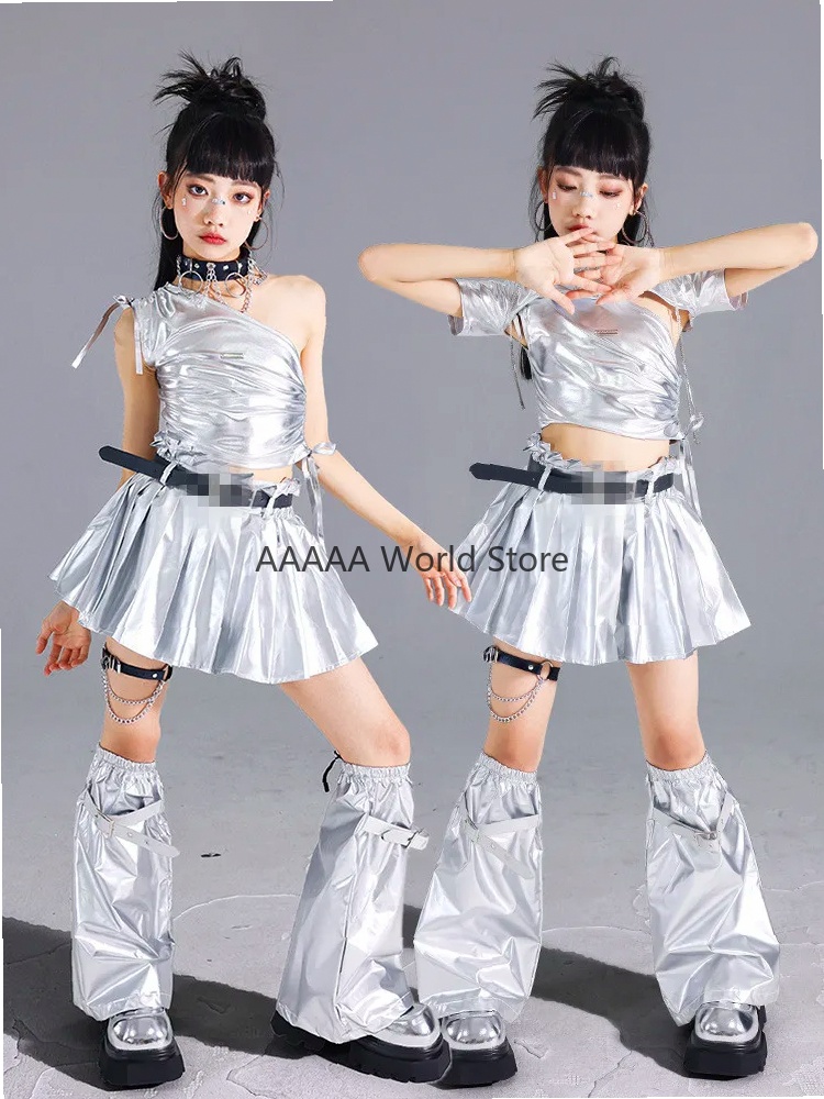 Cosplay Silver Crop Top Pleate – обзор и цена Street Fashion Europe