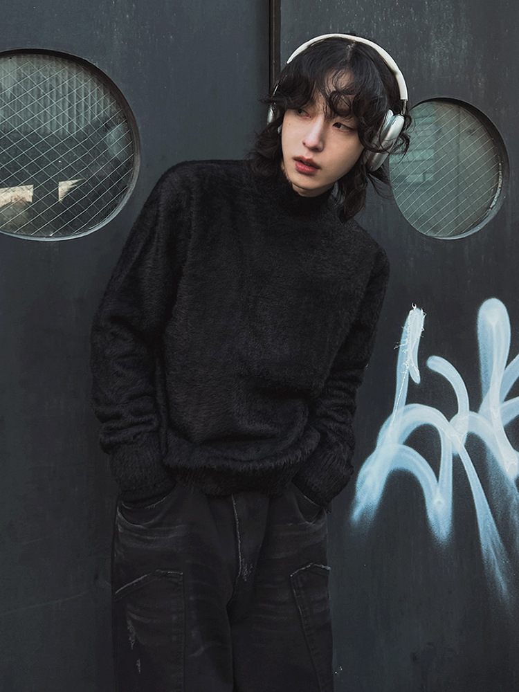 Fur Collar Pullovers Rock Mens – обзор и цена Street Fashion London