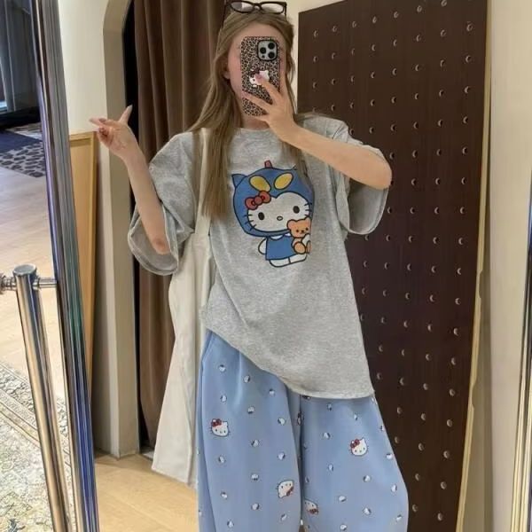 Short Sleeved Hello Kitty Prin – обзор и цена Street Fashion Us