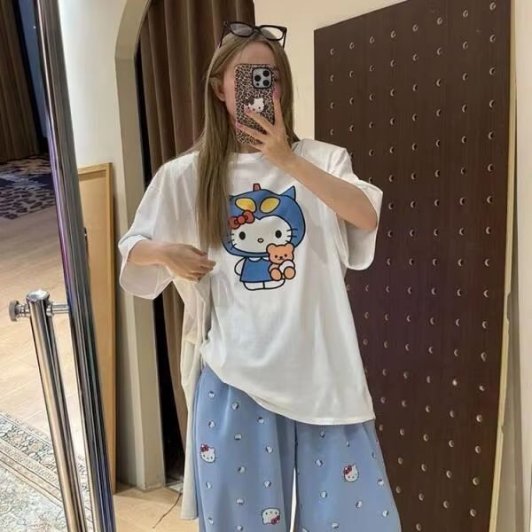 Short Sleeved Hello Kitty Prin – обзор и цена Street Fashion Us