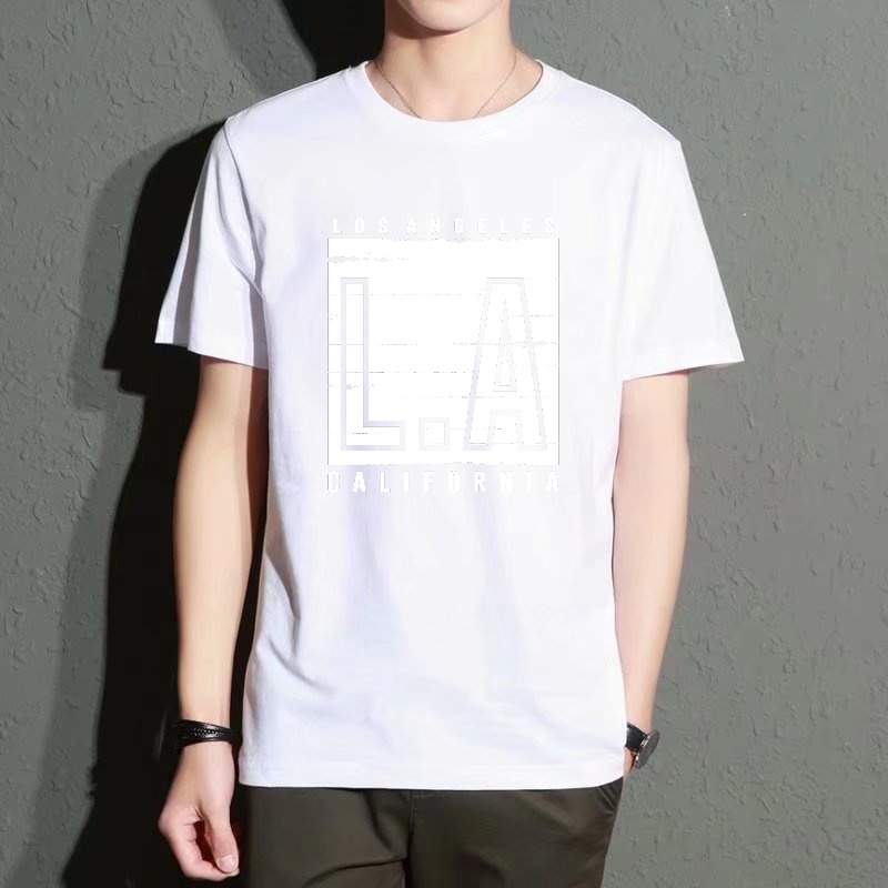 Men's Black Round-Neck Short-S – обзор и цена Street Fashion Los Angeles