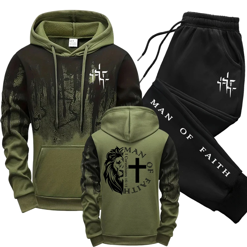 Man of Faith Pattern Men's Set – обзор и цена Street Fashion Art