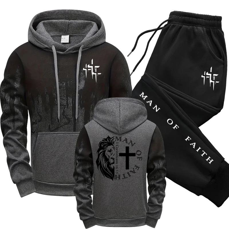 Man of Faith Pattern Men's Set – обзор и цена Street Fashion Art