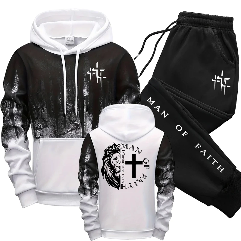 Man of Faith Pattern Men's Set – обзор и цена Street Fashion Art
