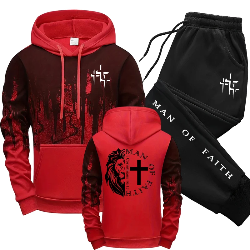 Man of Faith Pattern Men's Set – обзор и цена Street Fashion Art
