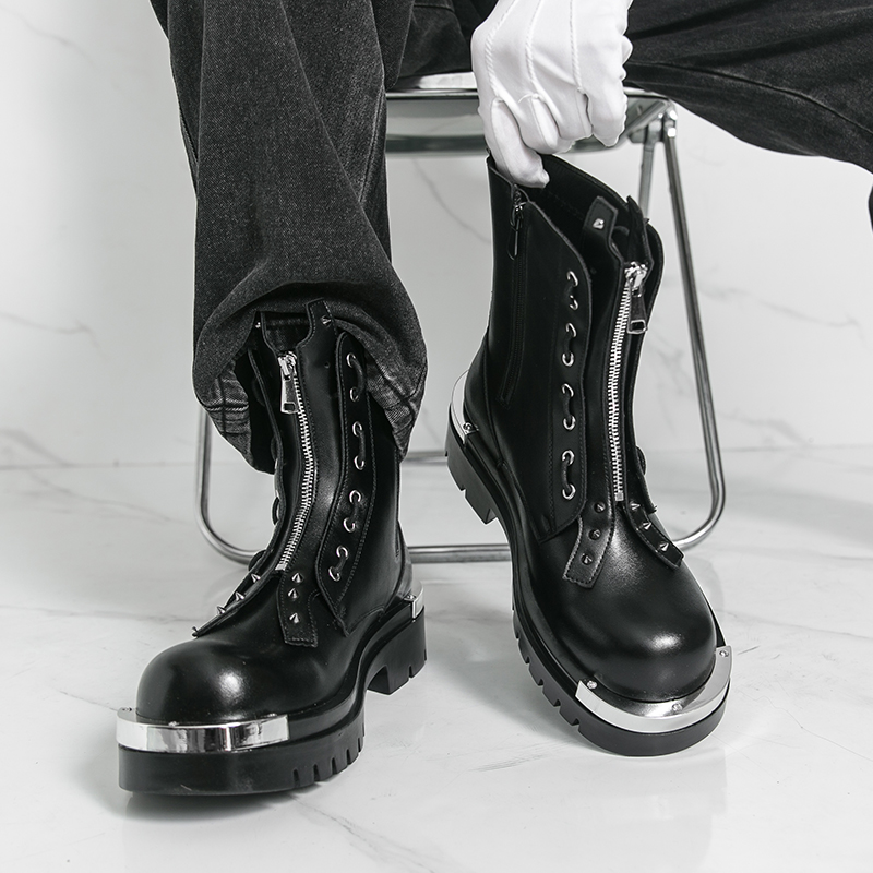Men's thick soled boots Design – обзор и цена Street Fashion Walking