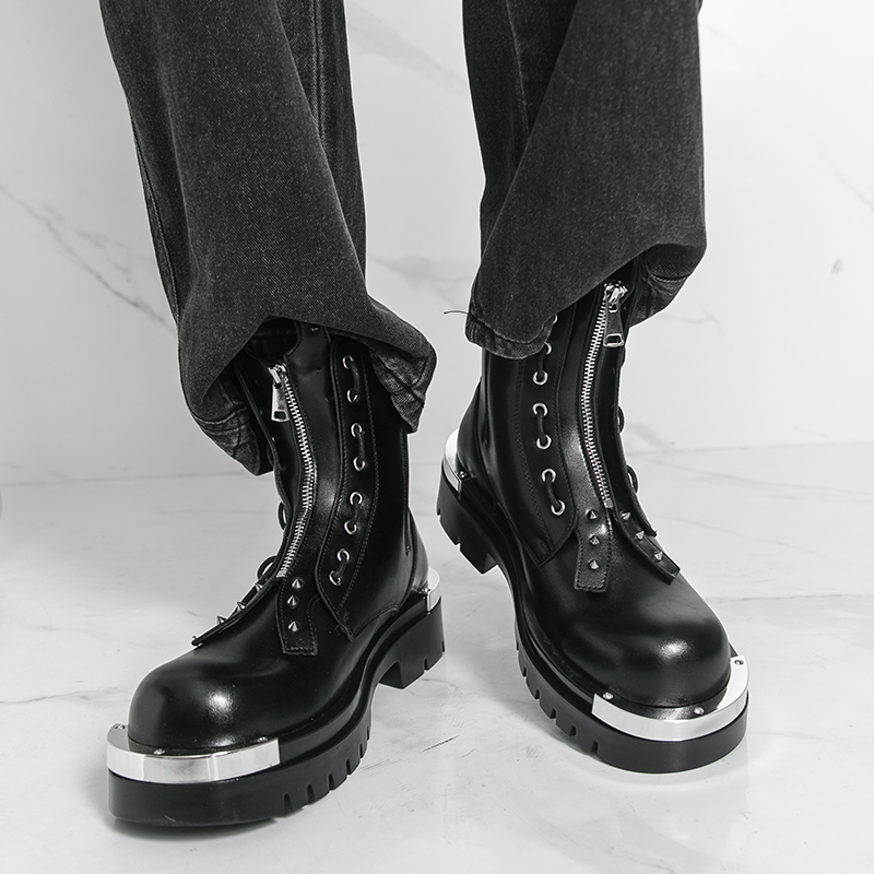 Men's thick soled boots Design – обзор и цена Street Fashion Walking
