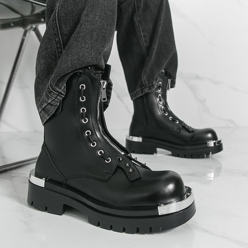 Men's thick soled boots Design – обзор и цена Street Fashion Walking