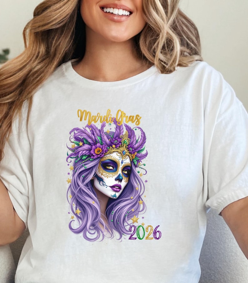Mardi Gras Lady 2026 Shirt Pur – обзор и цена Parade Fashion Street